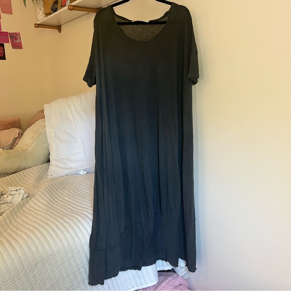 Free people beach grey maxi dress; size: M